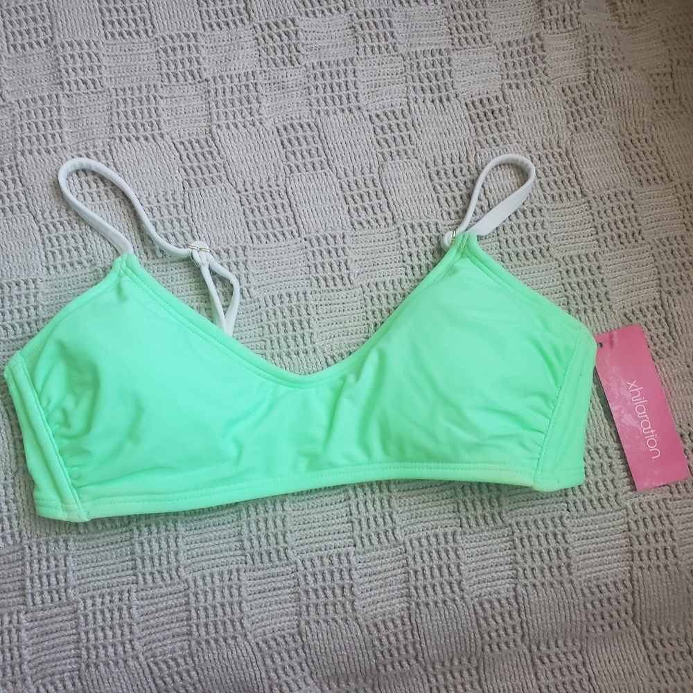 Women's Contrast Binding Bralette Bikini Top. AG826T size small